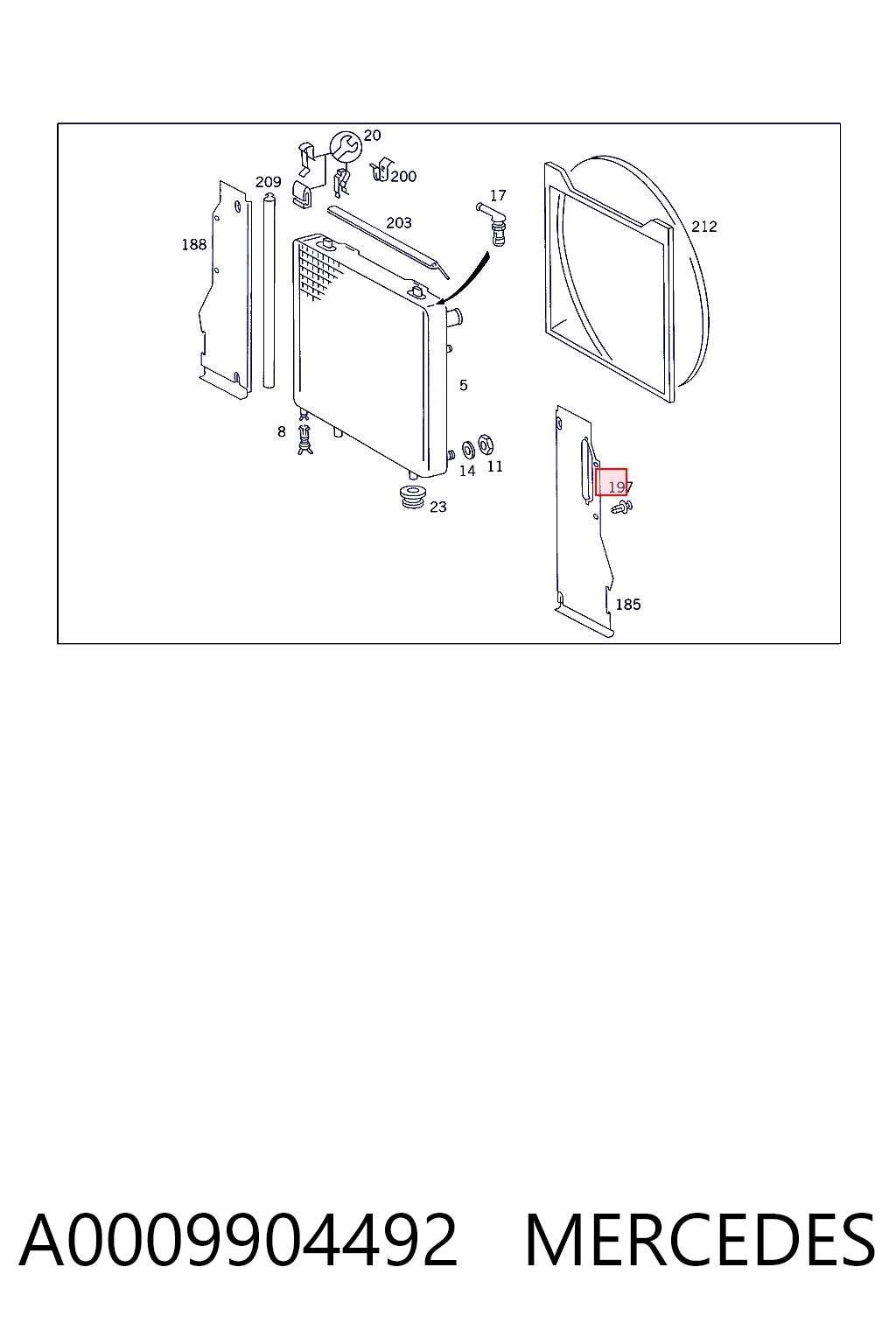A0009904492 Mercedes