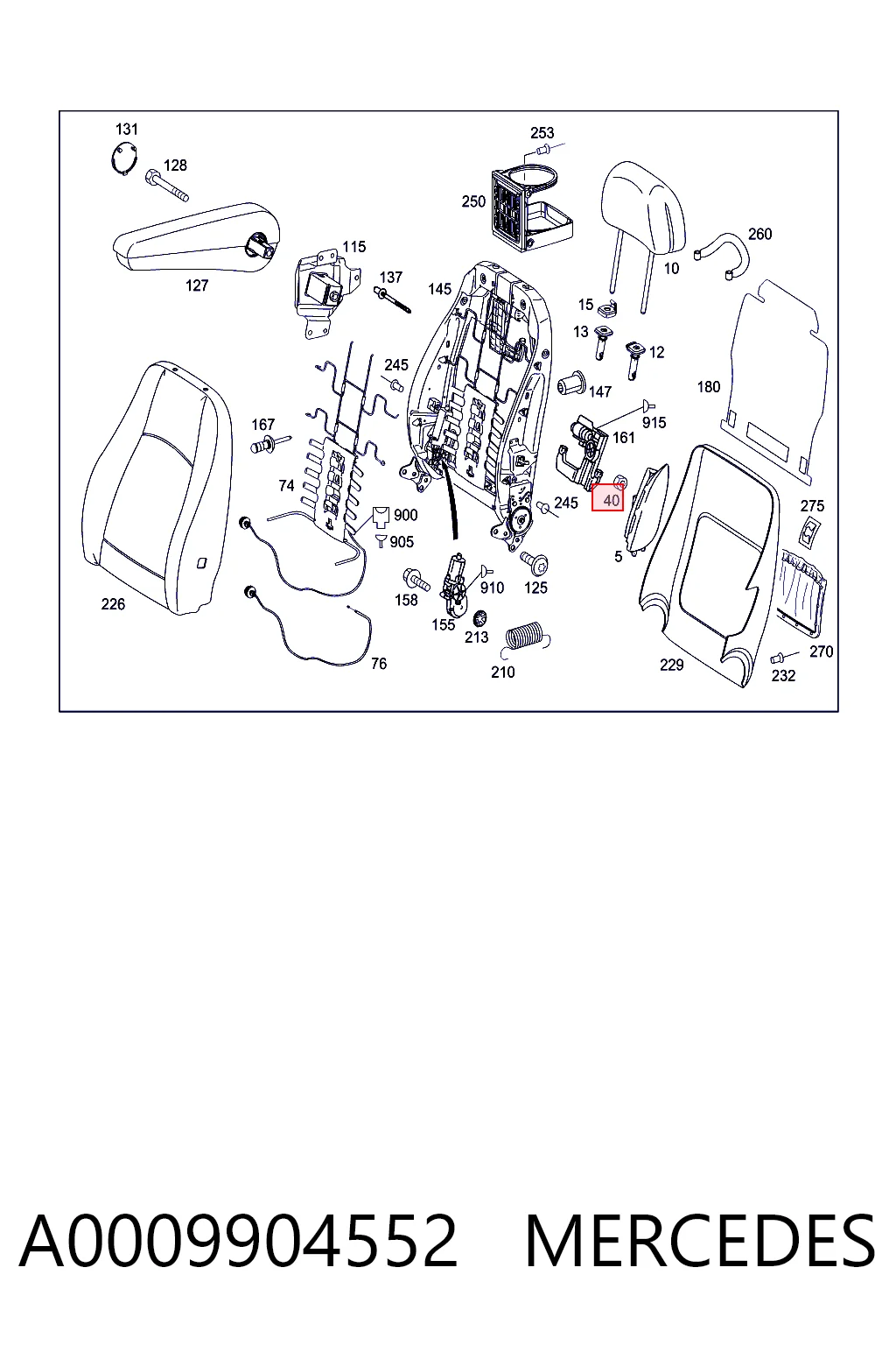 A0009904552 Mercedes