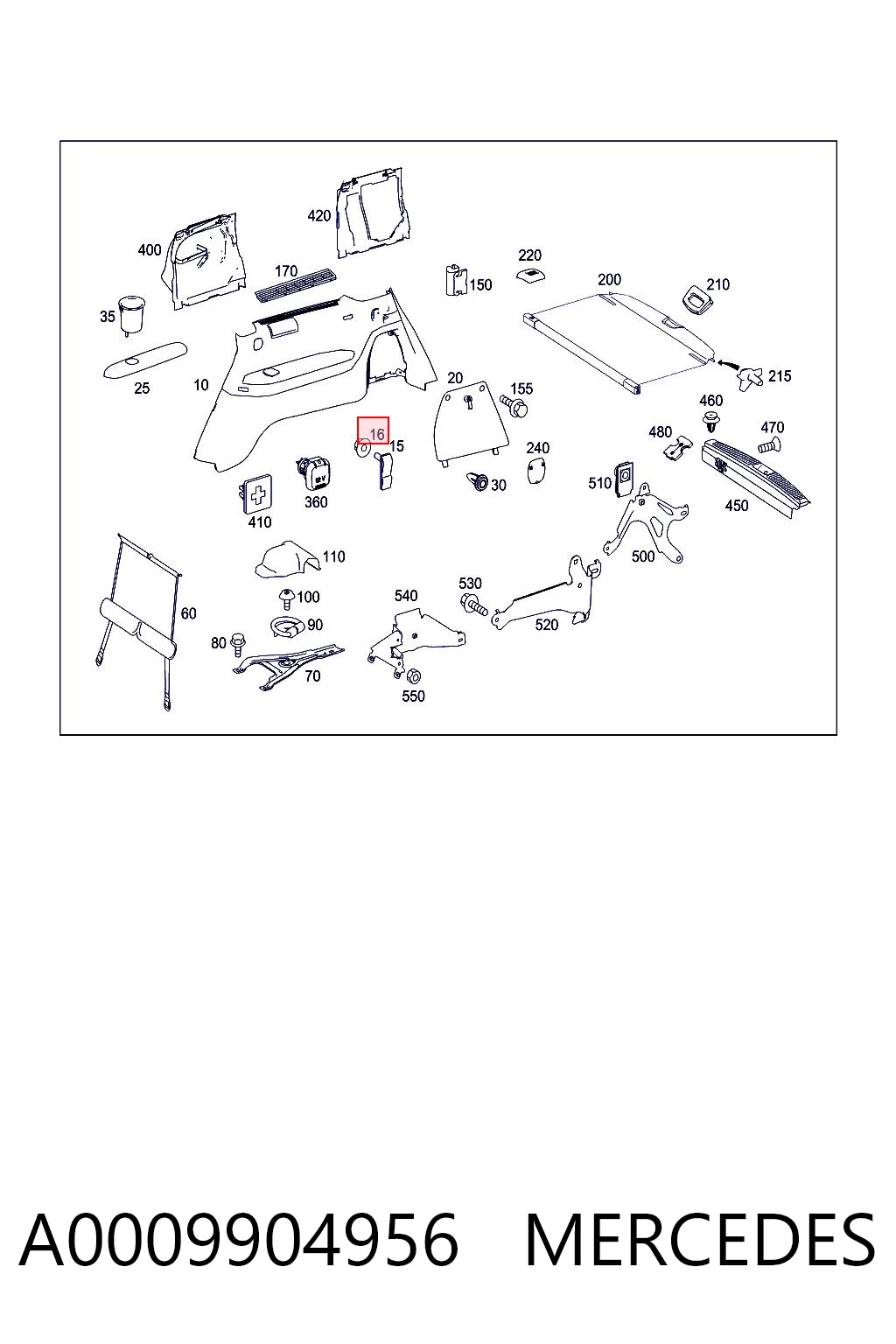 A0009904956 Mercedes