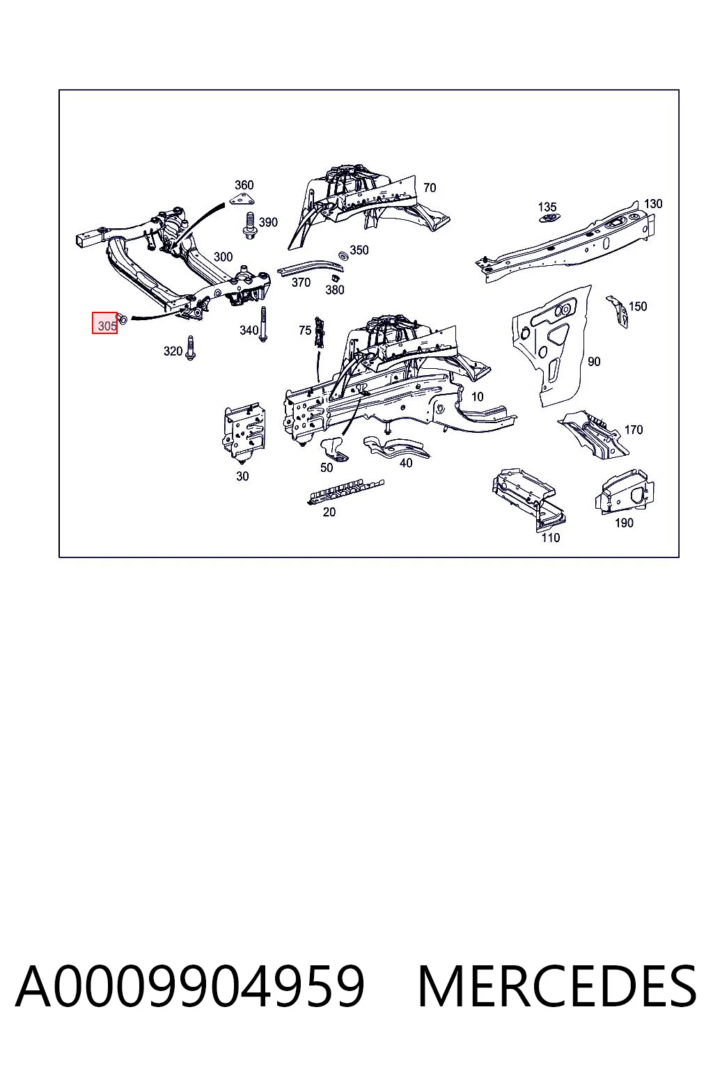 A0009904959 Mercedes