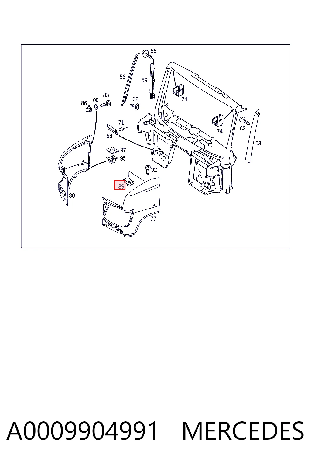 A0009904991 Mercedes