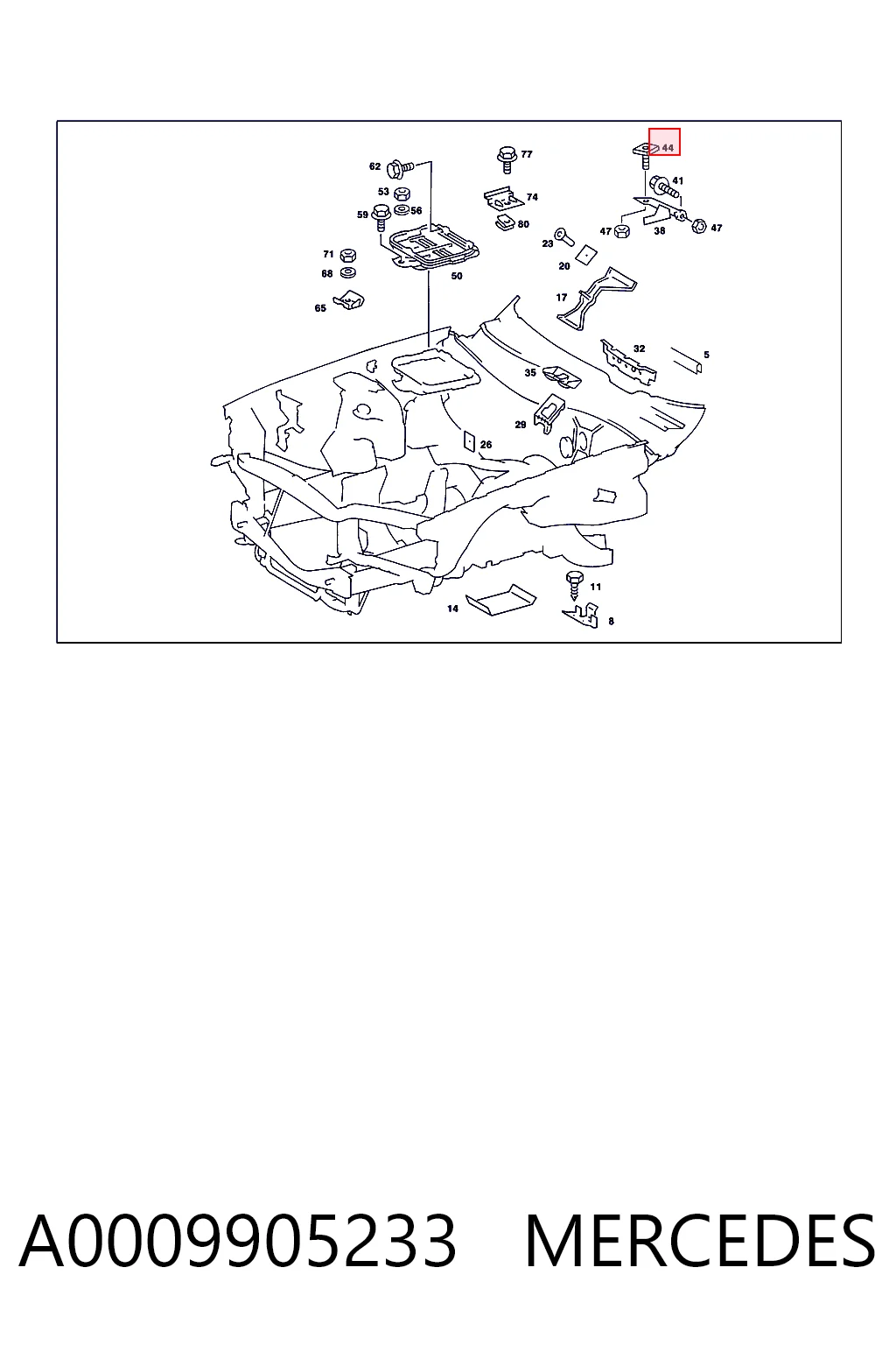 A0009905233 Mercedes