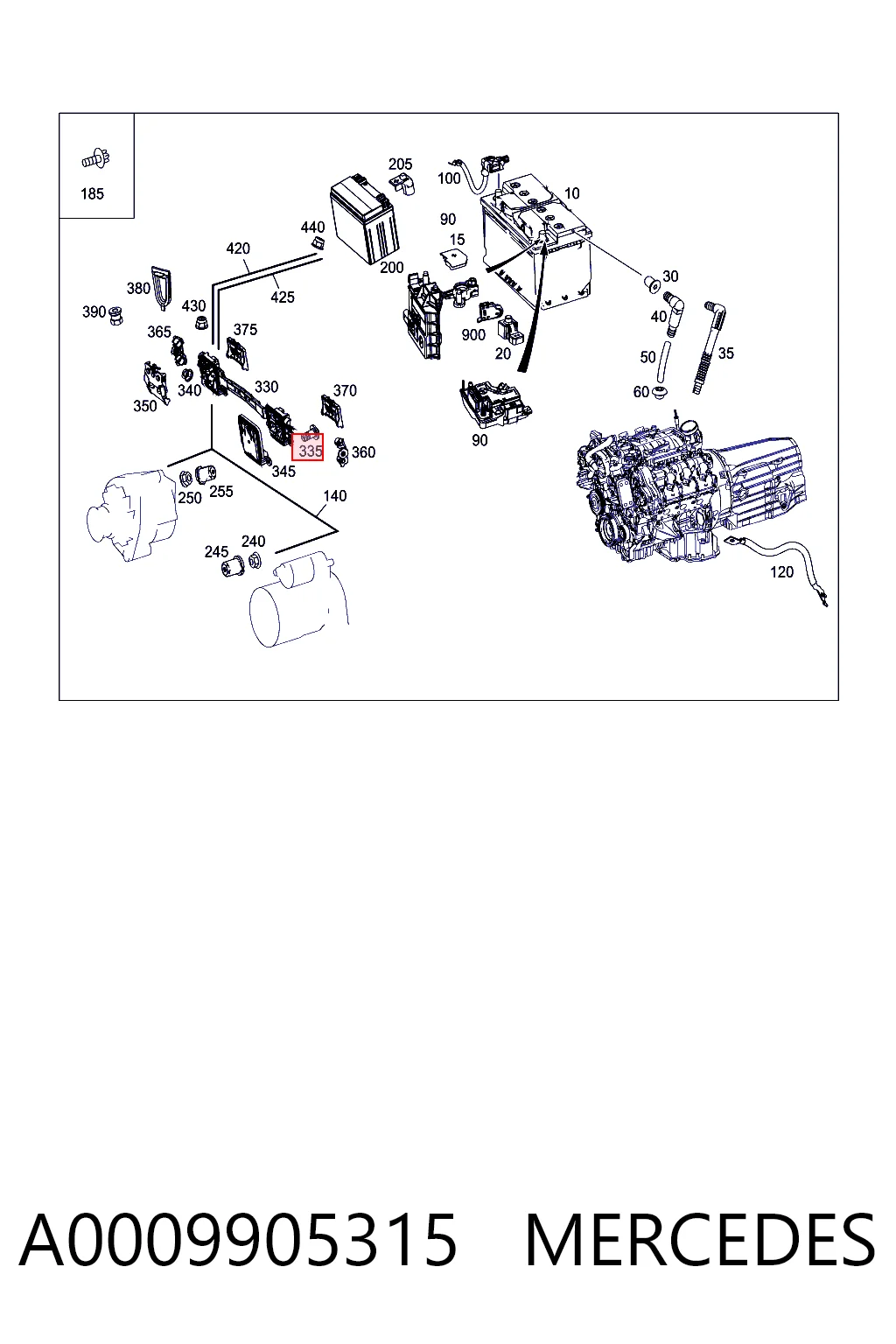 A0009905315 Mercedes