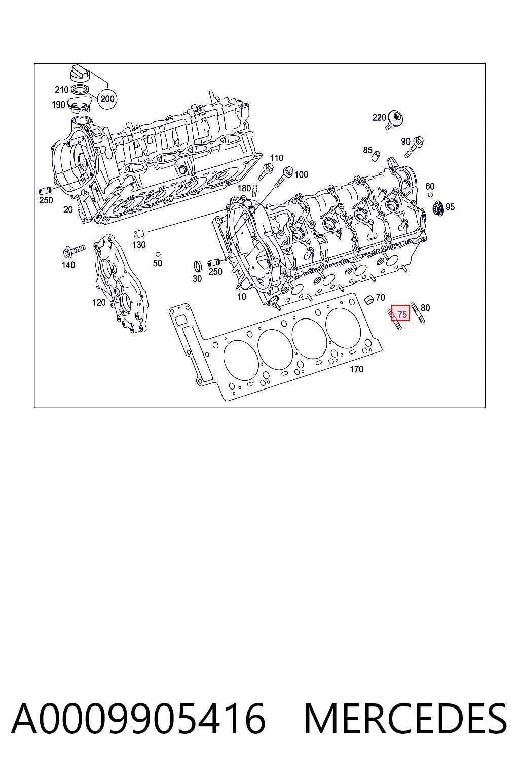 A0009905416 Mercedes