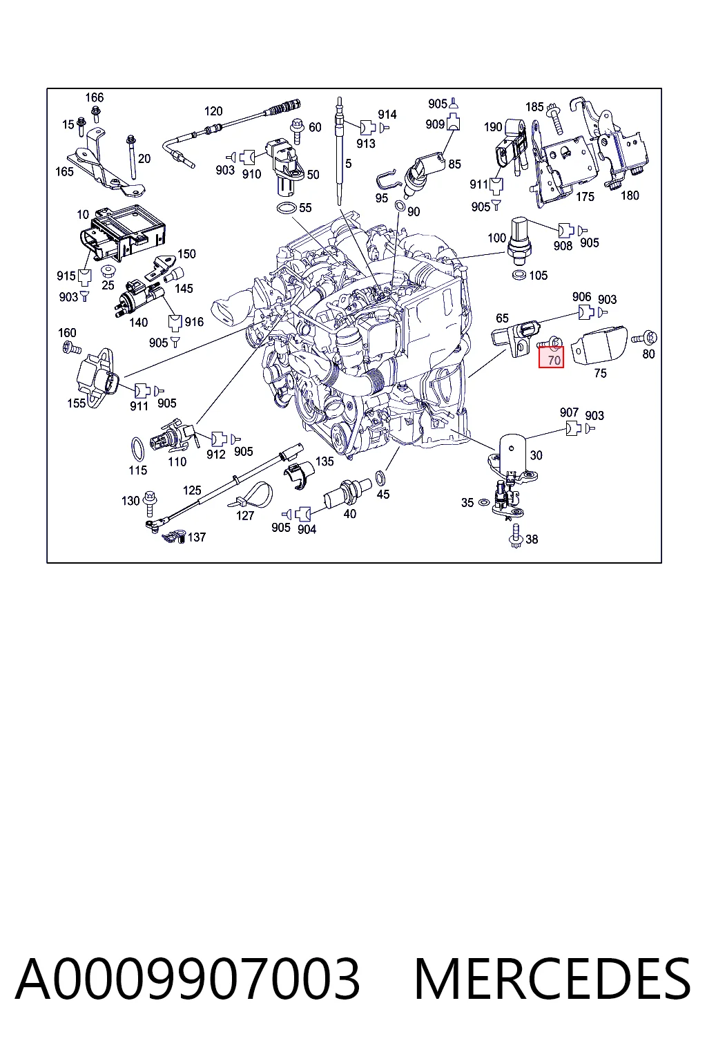 A0009907003 Mercedes