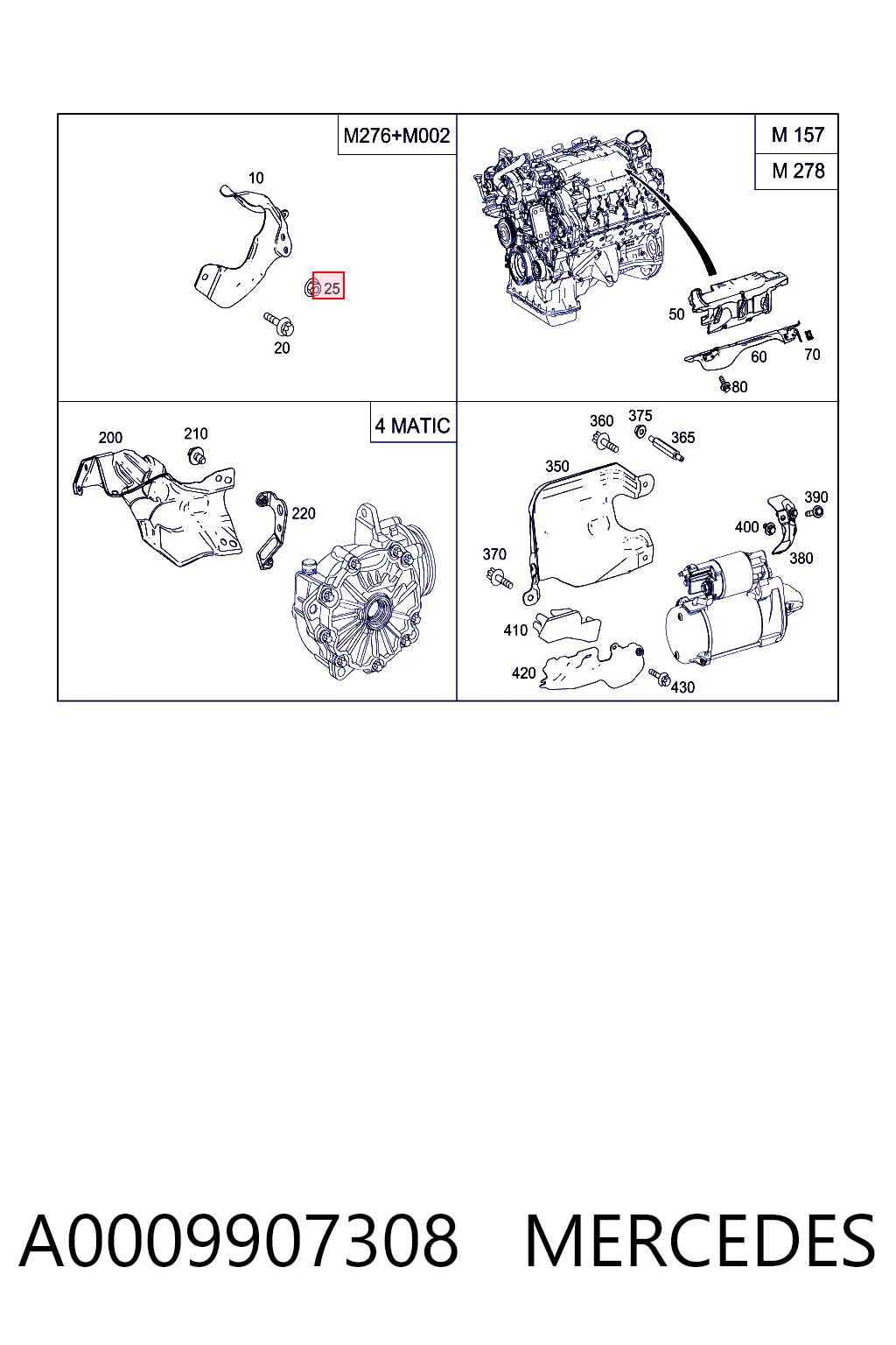 A0009907308 Mercedes