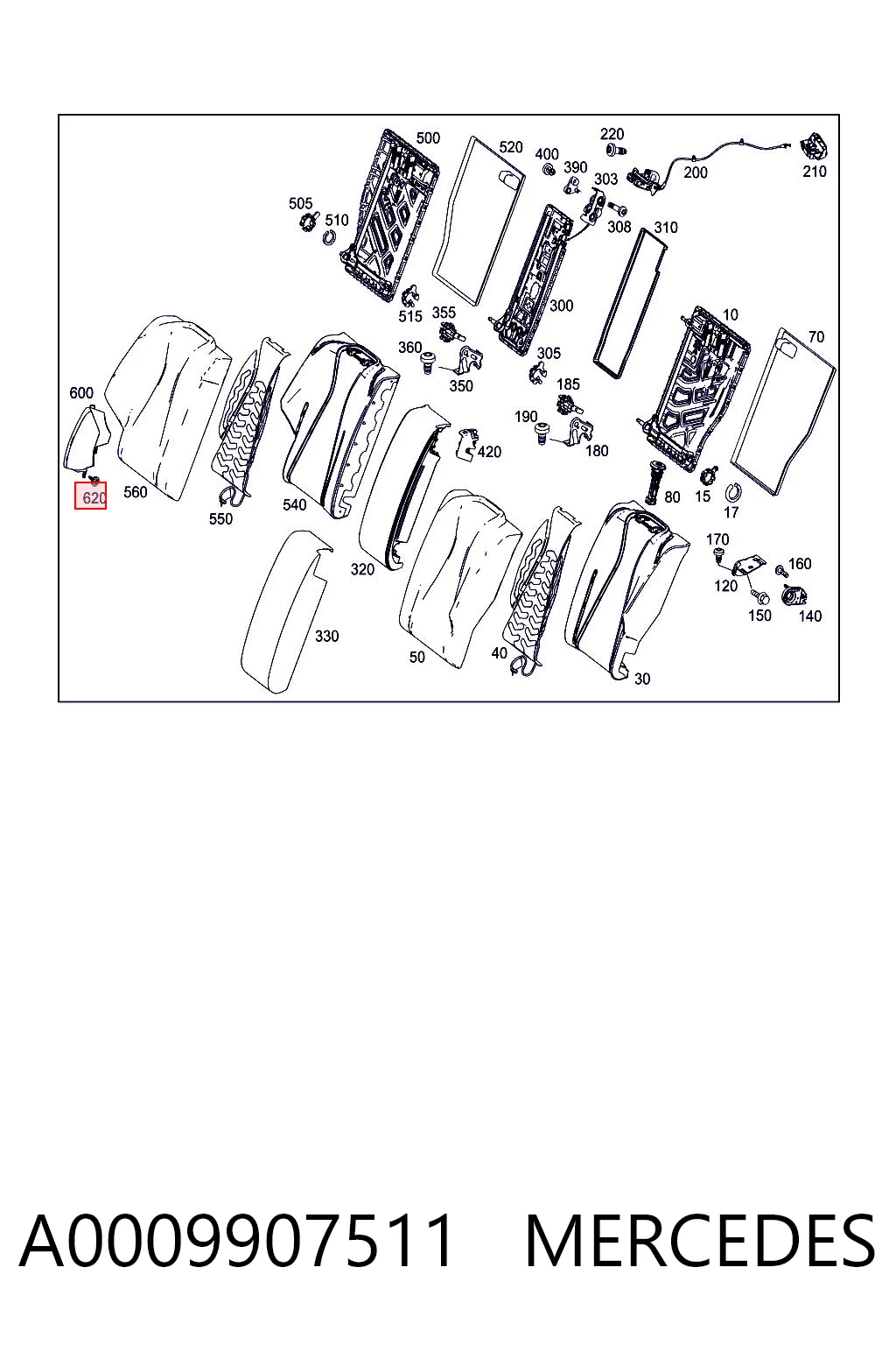 A0009907511 Mercedes