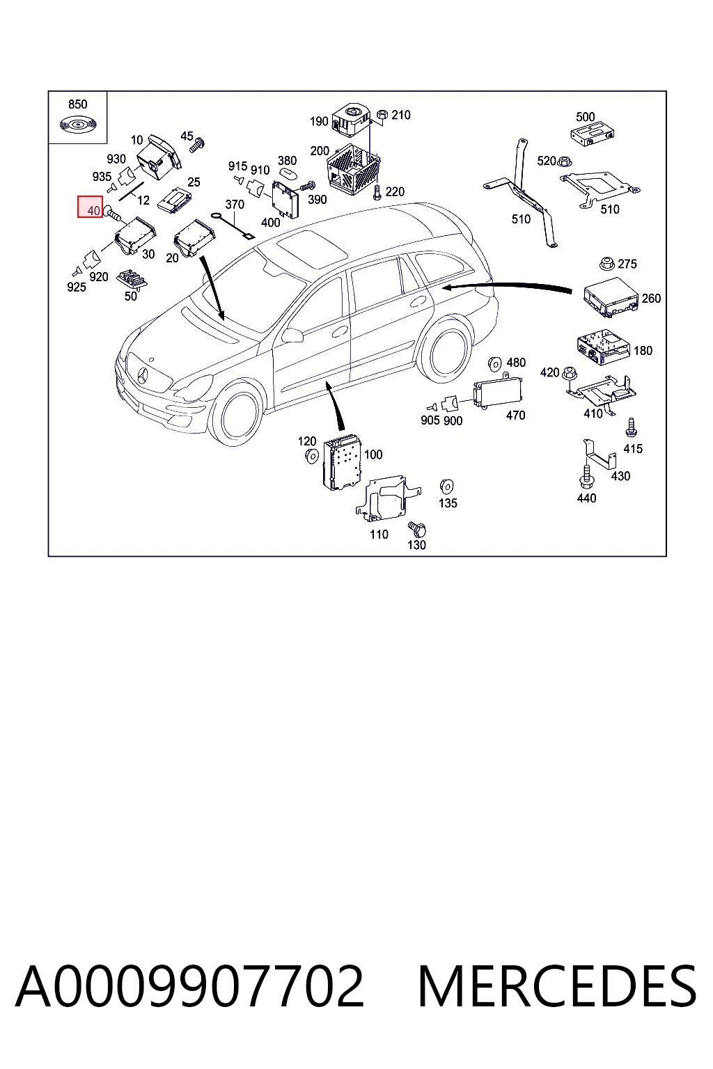 A0009907702 Mercedes