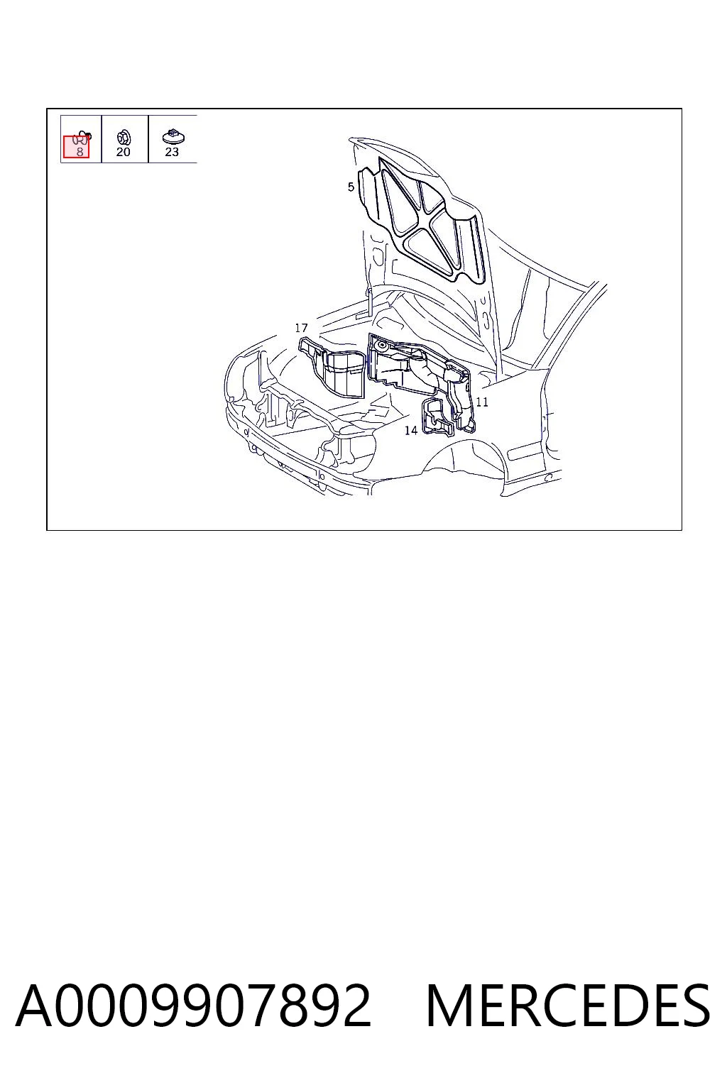 A0009907892 Mercedes