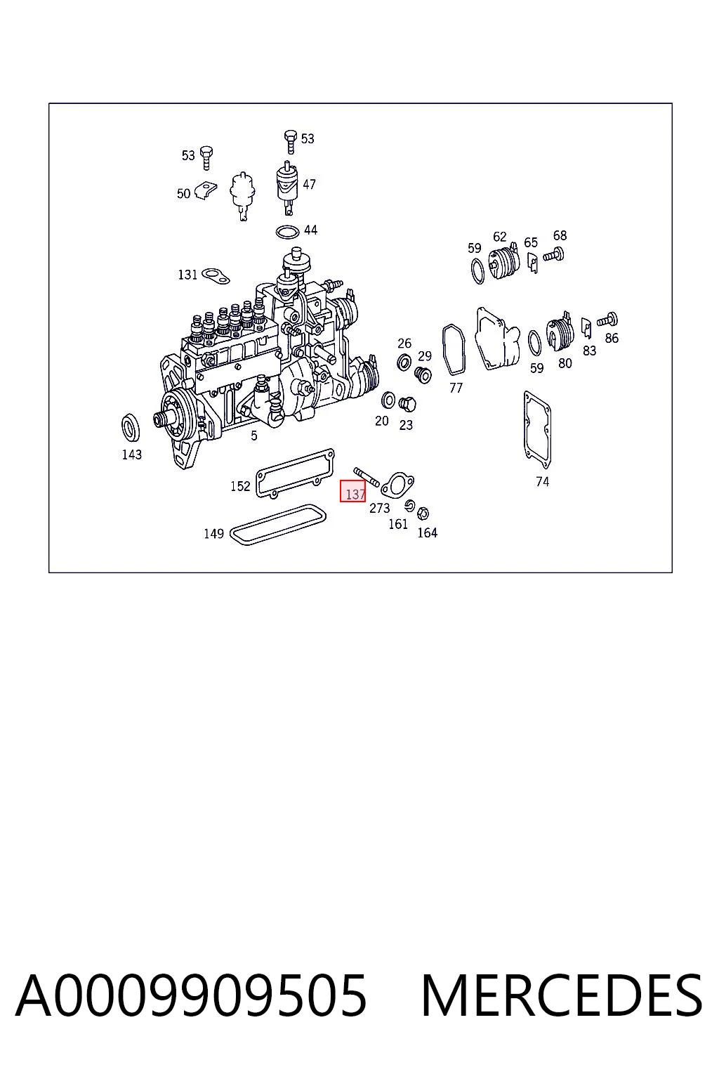 A0009909505 Mercedes