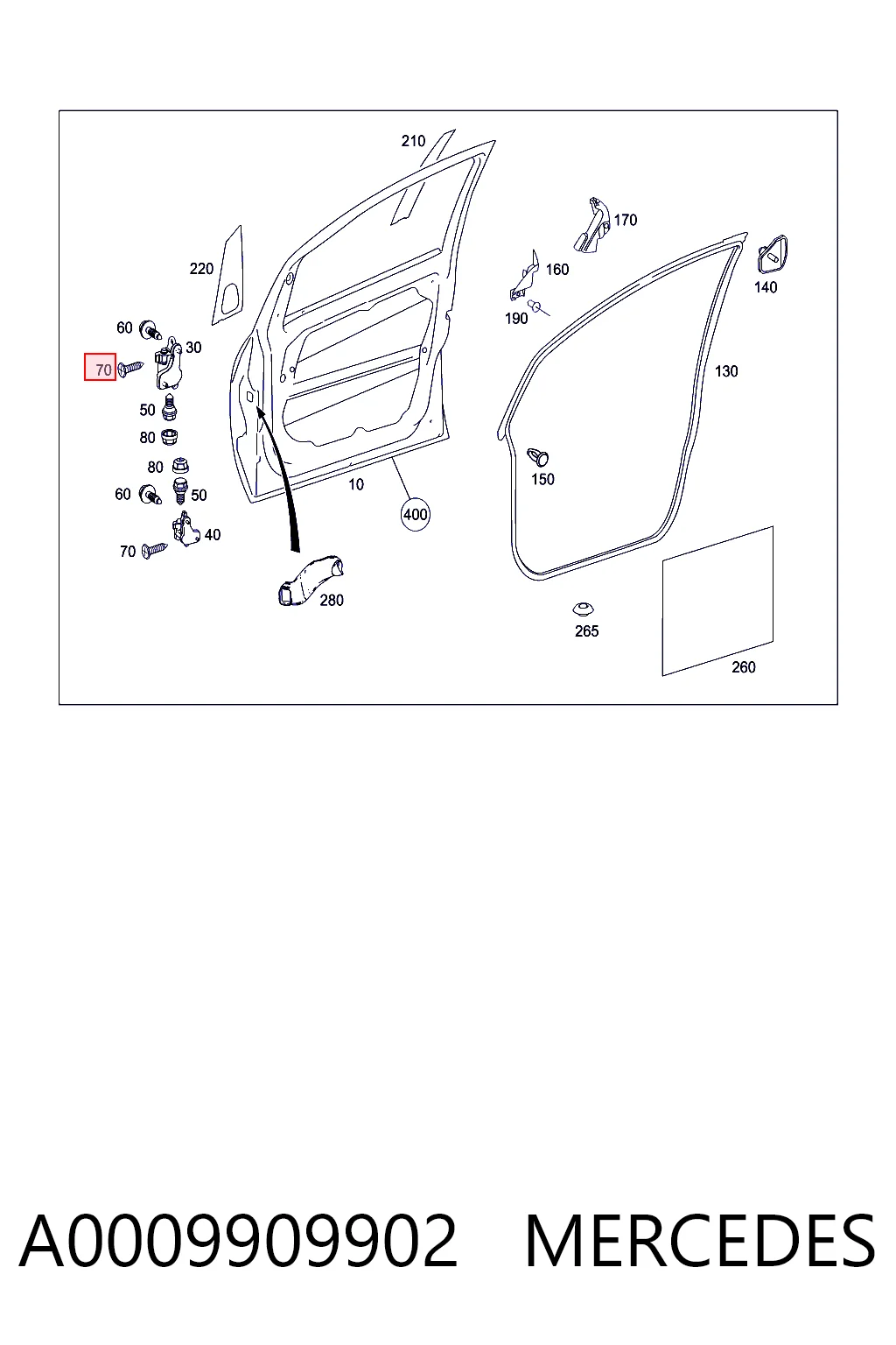 A0009909902 Mercedes