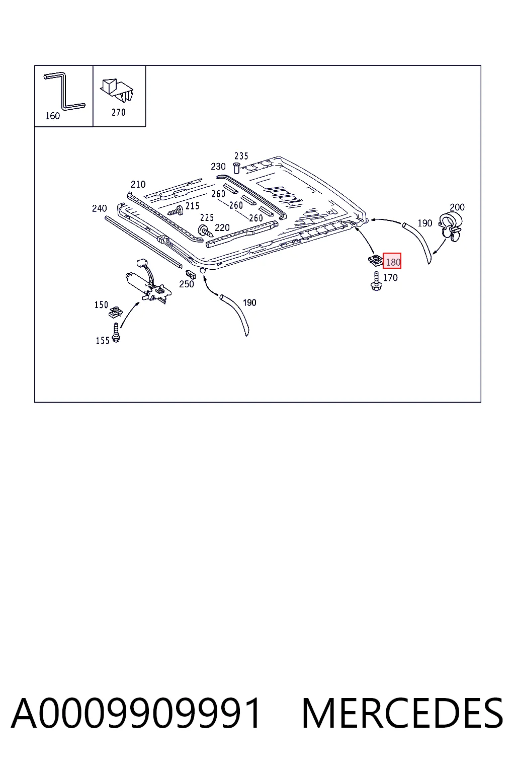 A0009909991 Mercedes