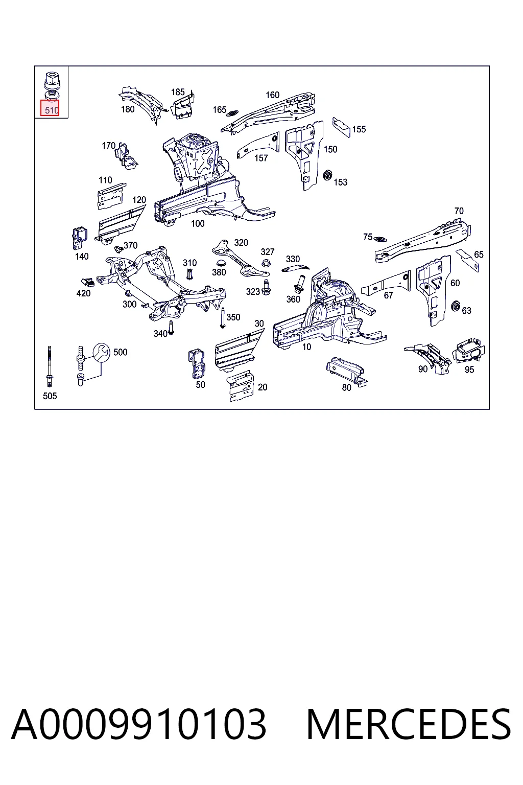 A0009910103 Mercedes