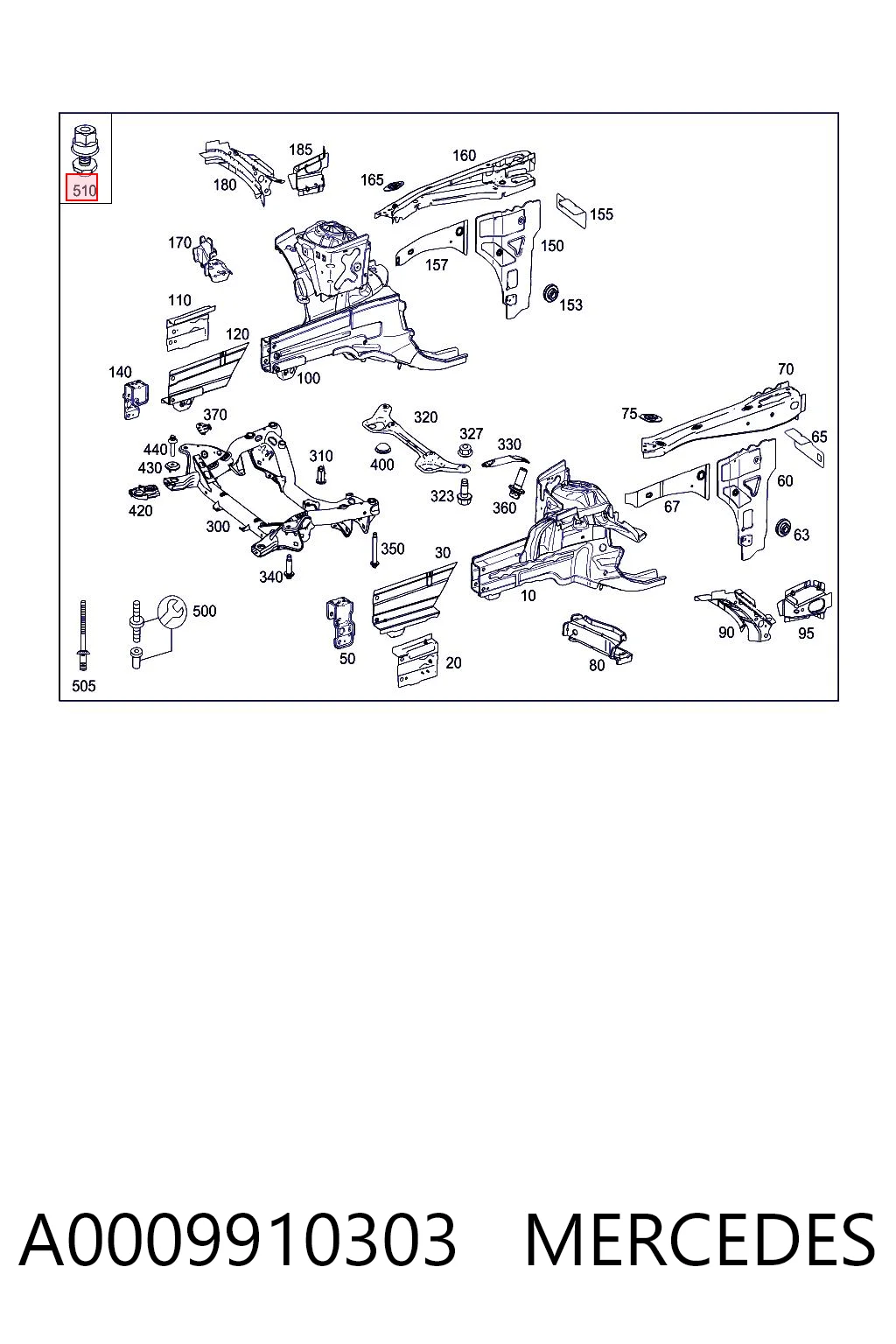 A0009910303 Mercedes
