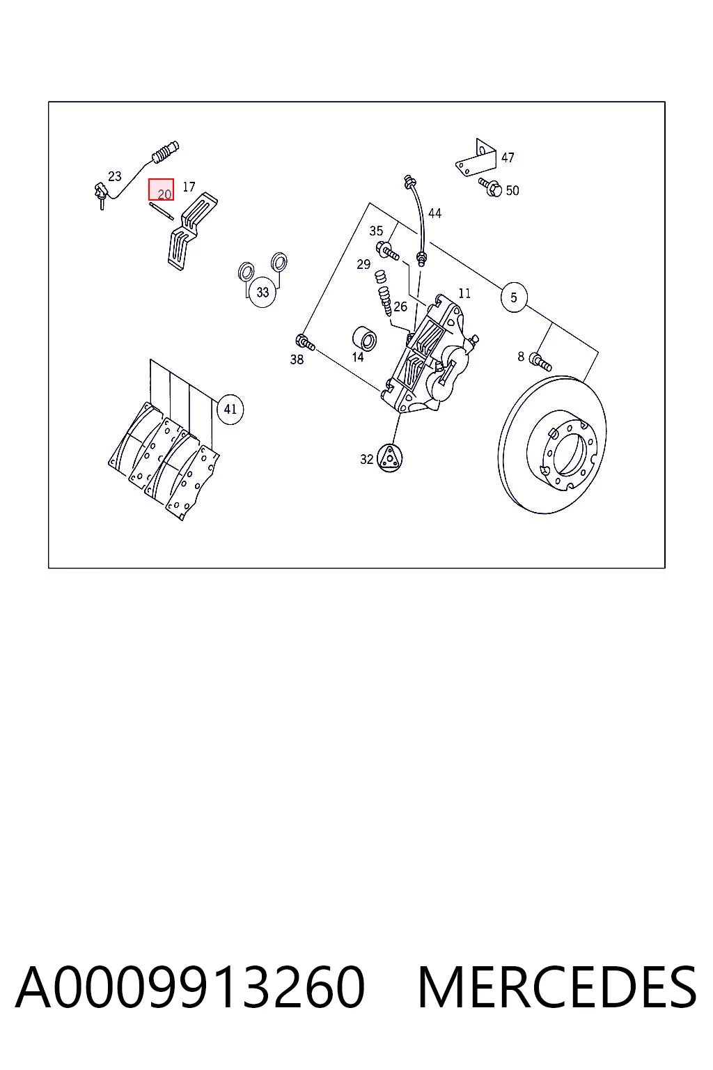 A0009913260 Mercedes