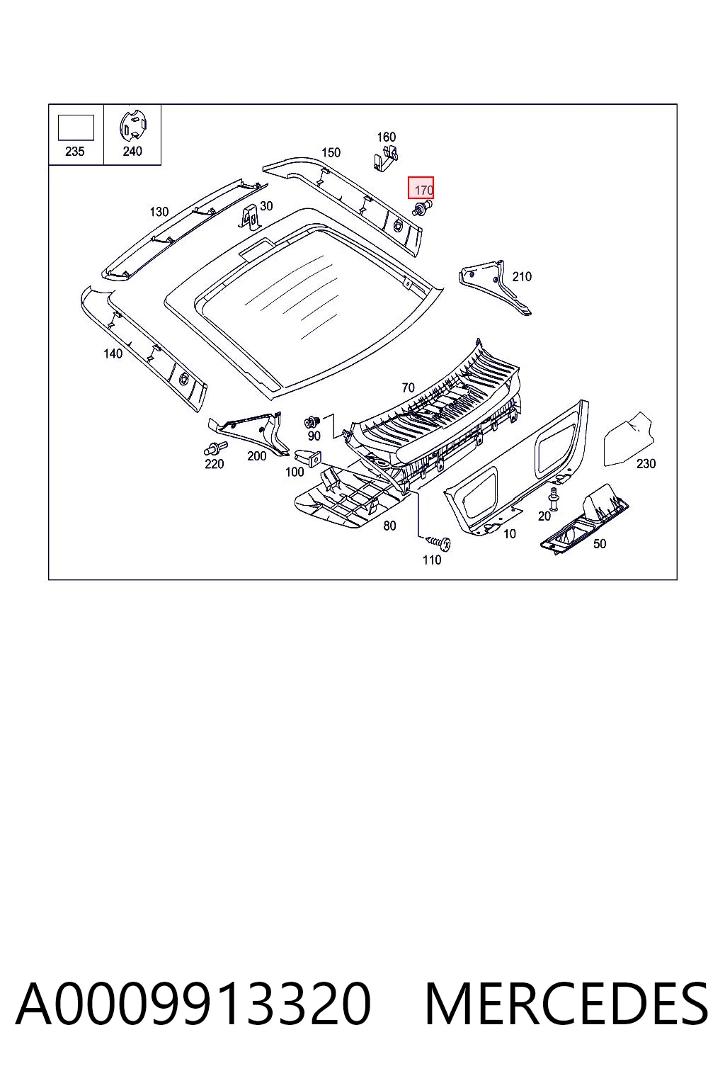 A0009913320 Mercedes