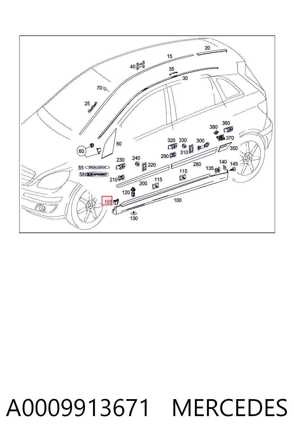A0009913671 Mercedes