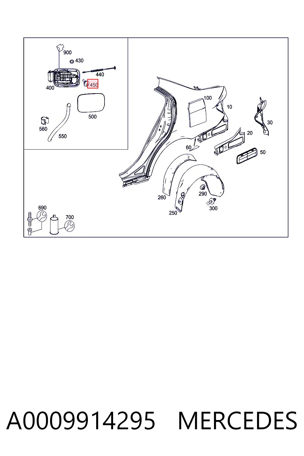 A0009914295 Mercedes