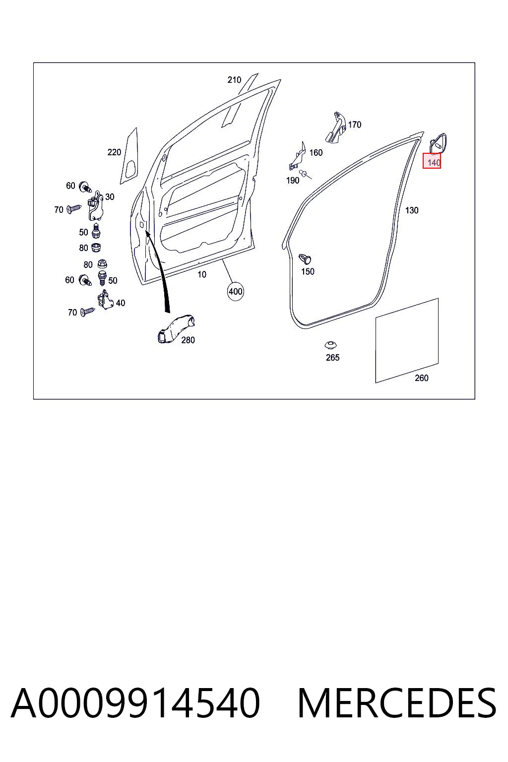 A0009914540 Mercedes