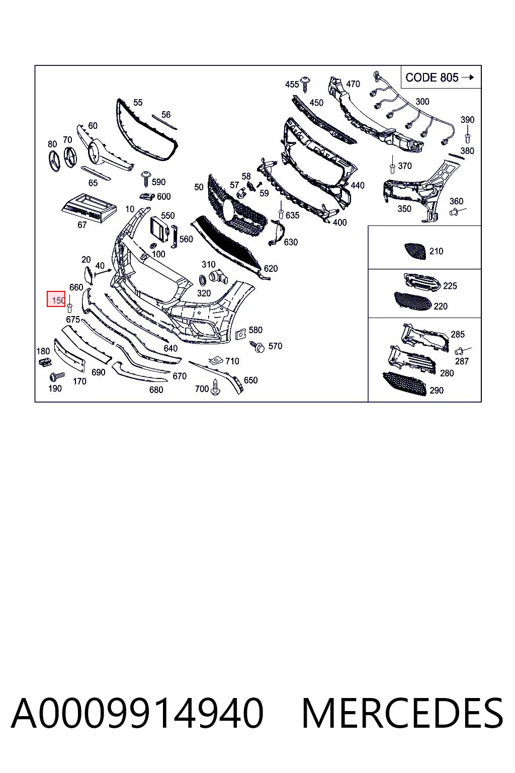 A0009914940 Mercedes