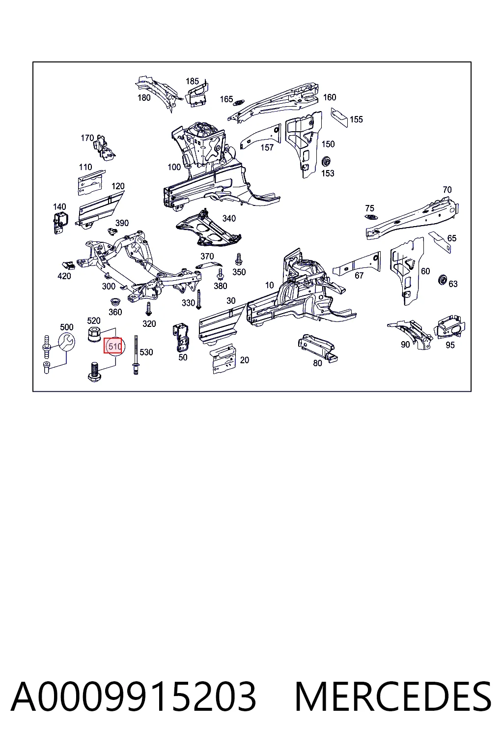 A0009915203 Mercedes