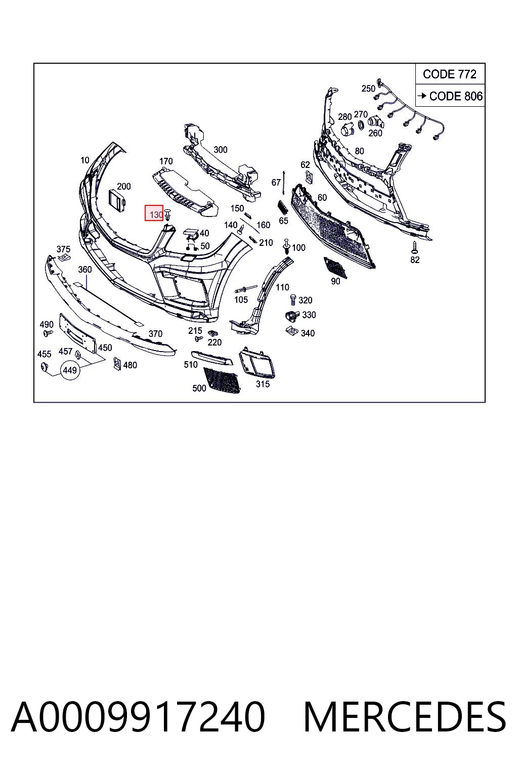 A0009917240 Mercedes