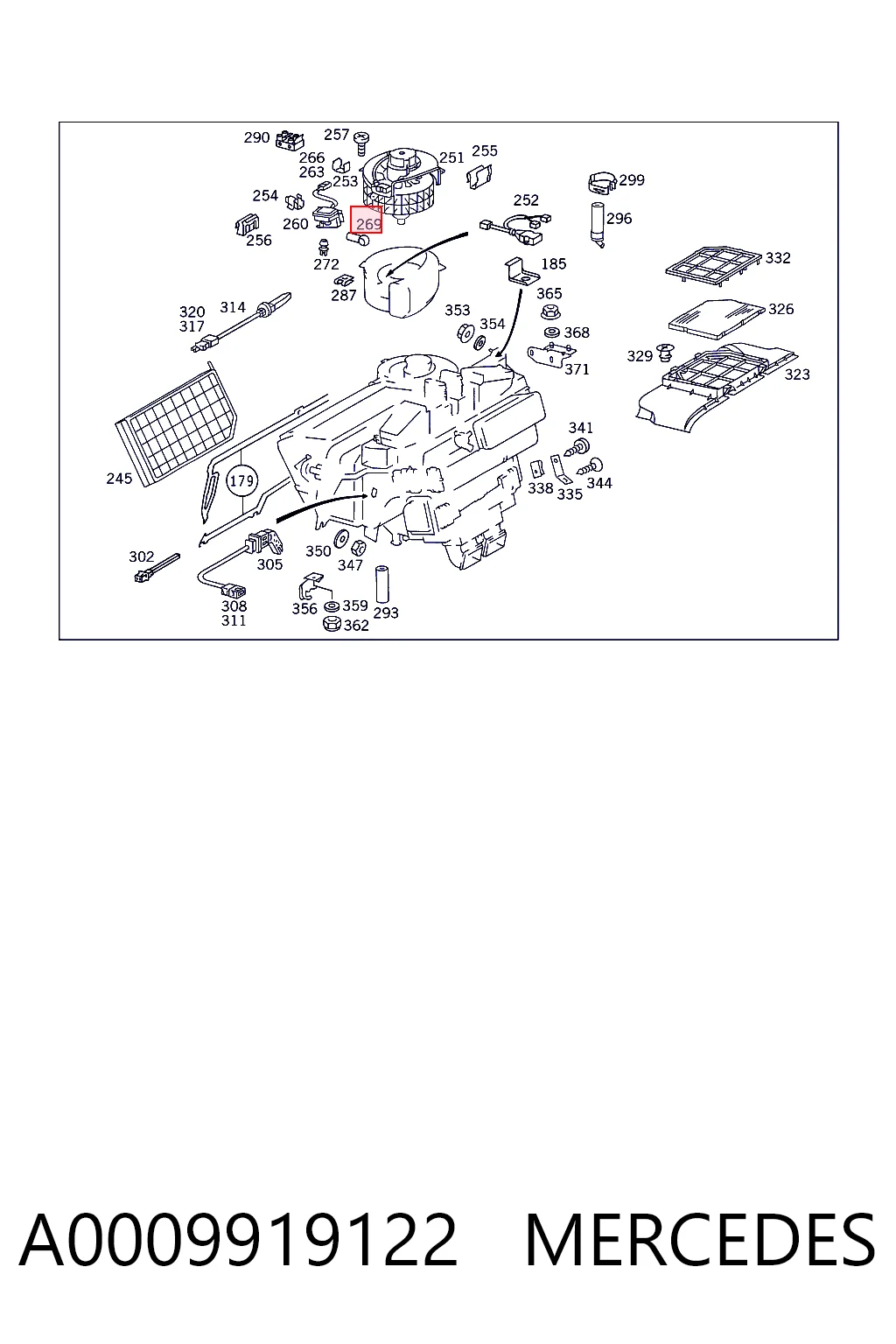 A0009919122 Mercedes