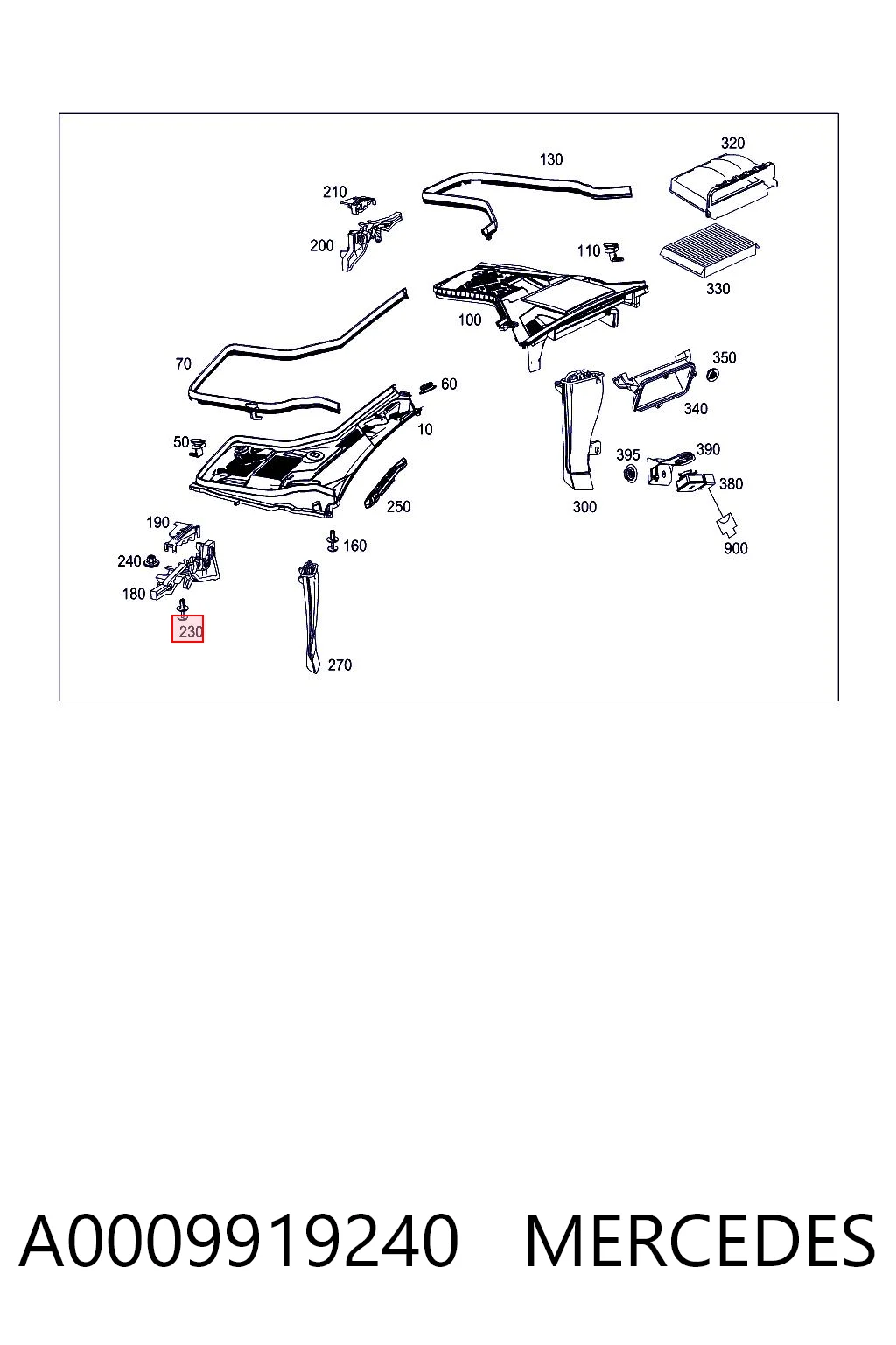 A0009919240 Mercedes