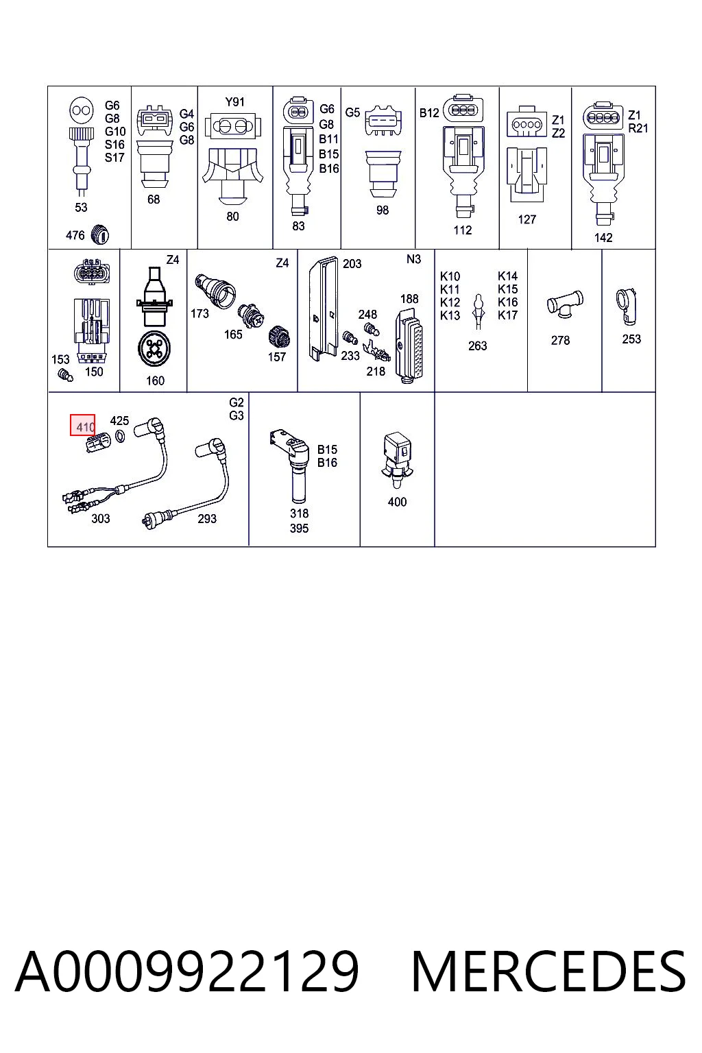 A0009922129 Mercedes