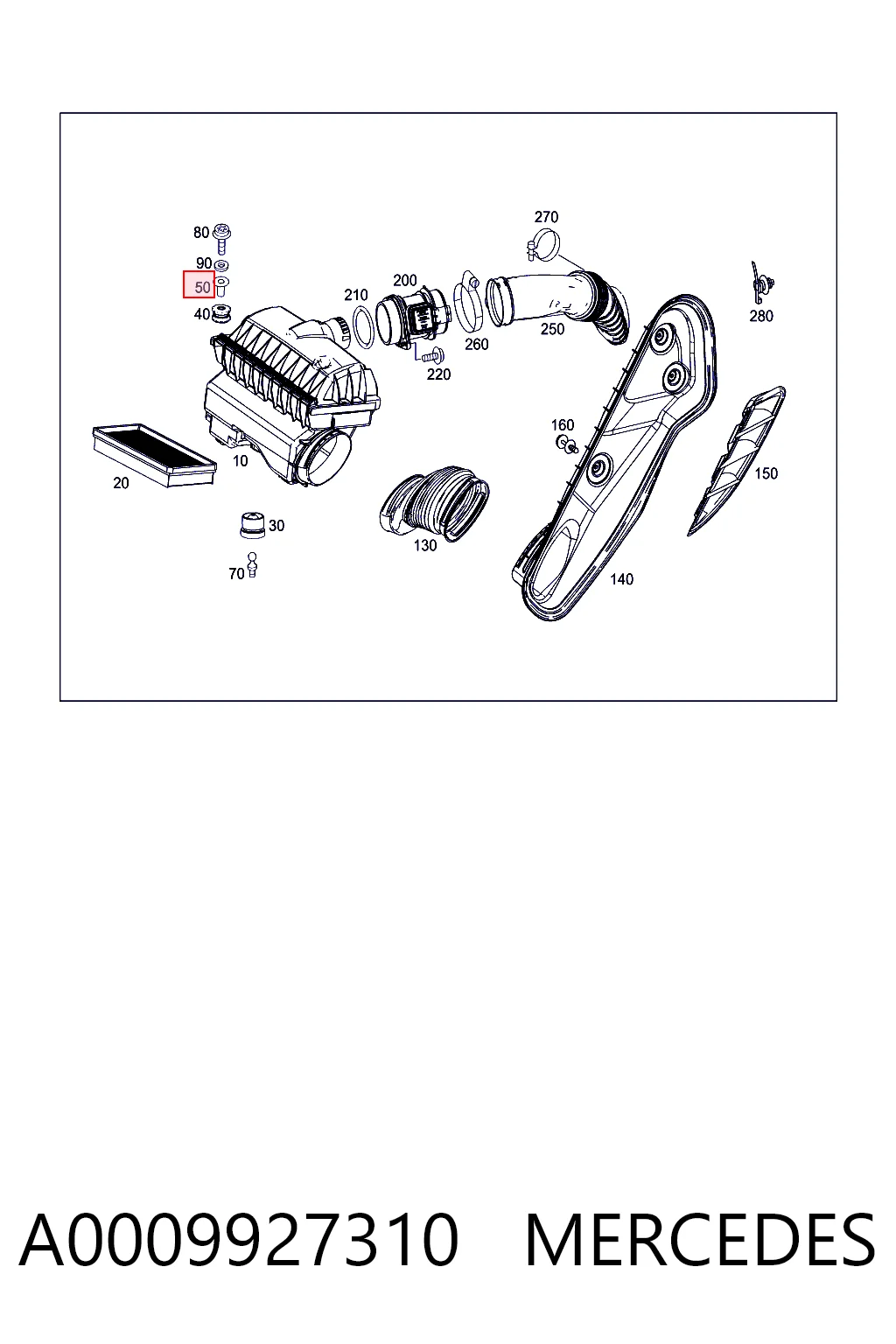A0009927310 Mercedes