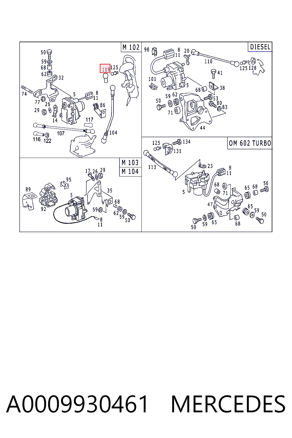  Mercedes A0000701075 precio, desde 18,03 EUR