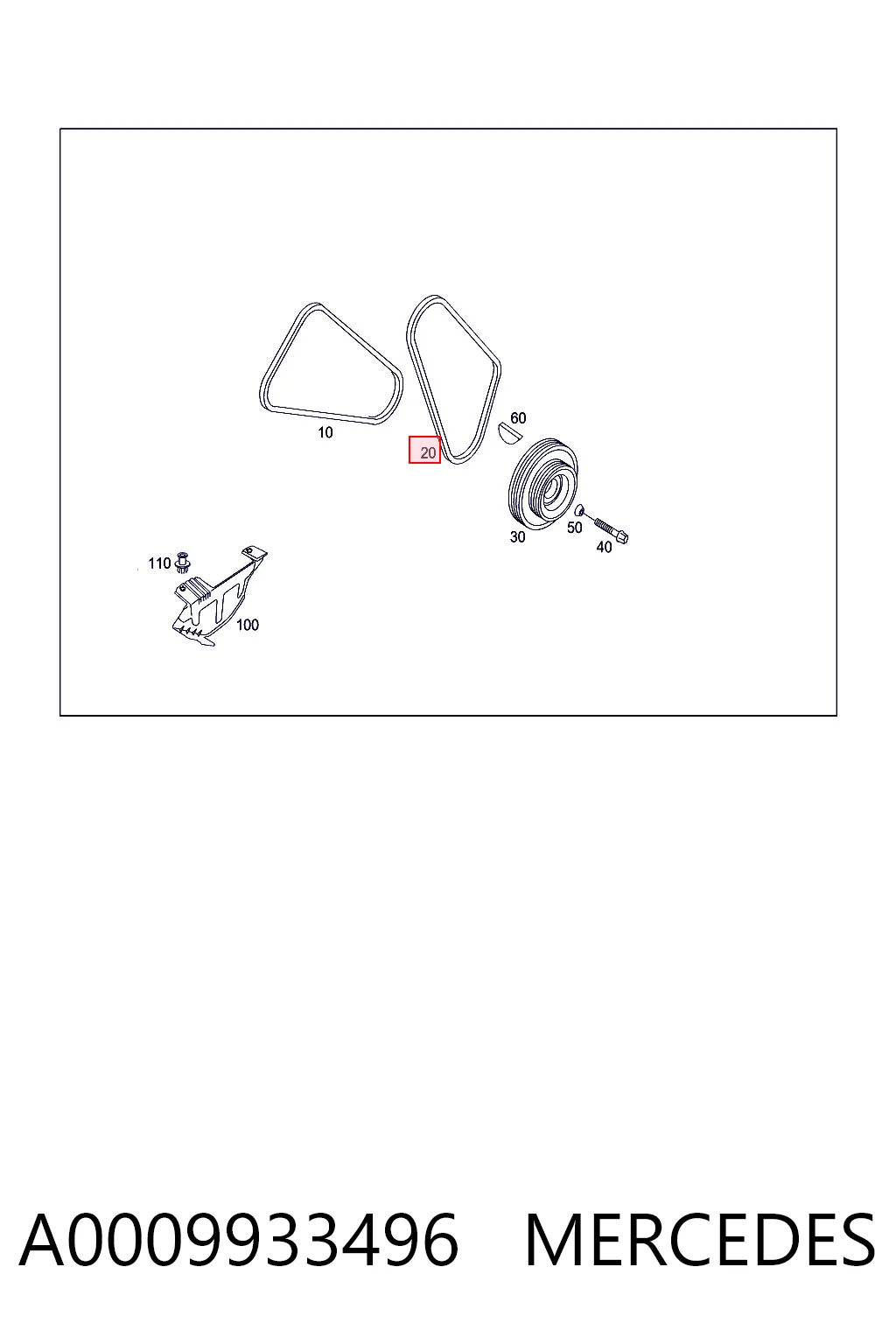 A0009933496 Mercedes