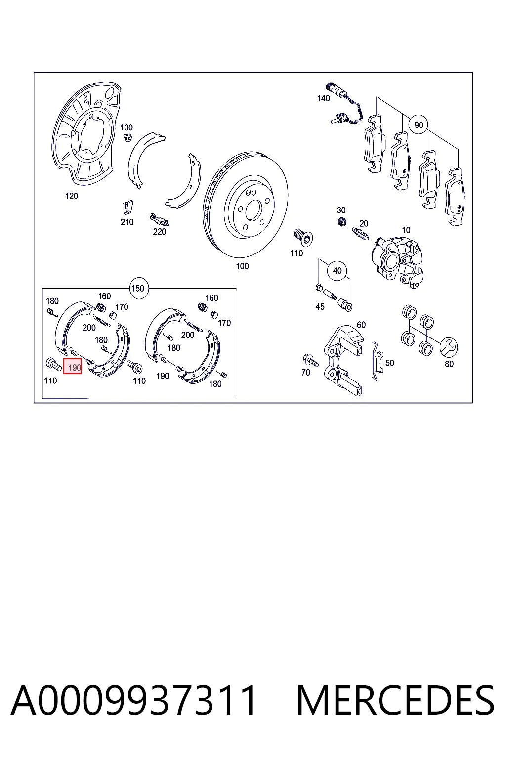 A0009937311 Mercedes