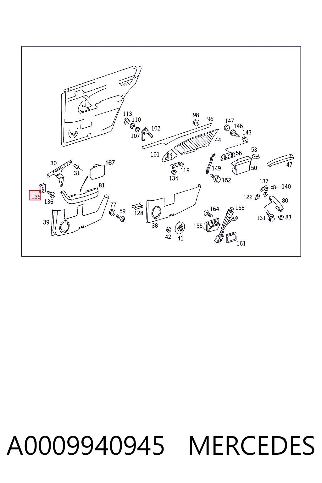 A0009940945 Mercedes