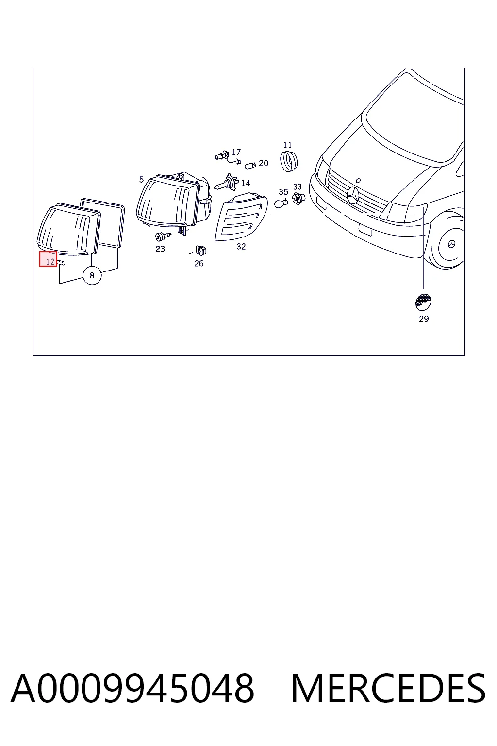 A0009945048 Mercedes