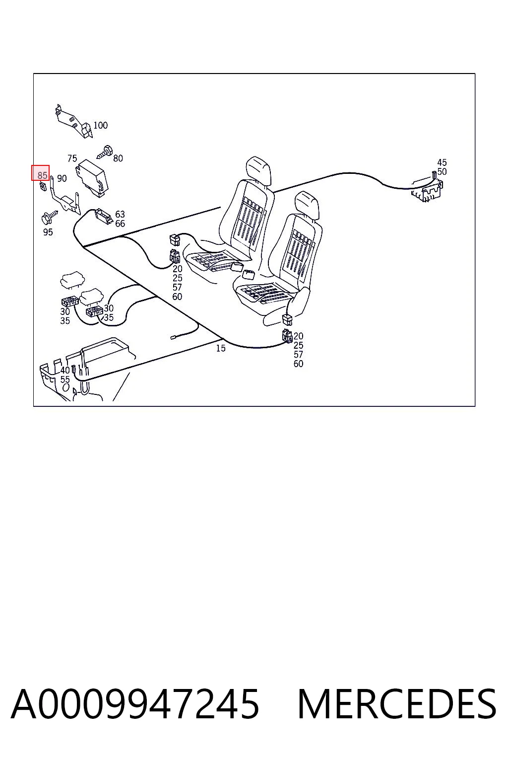 A0009947245 Mercedes