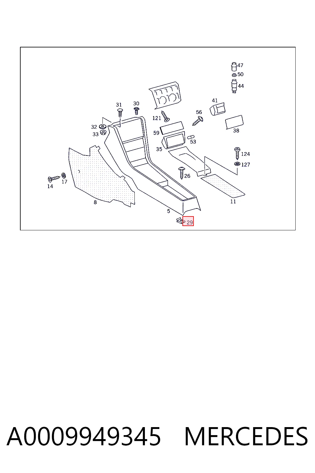 A0009949345 Mercedes