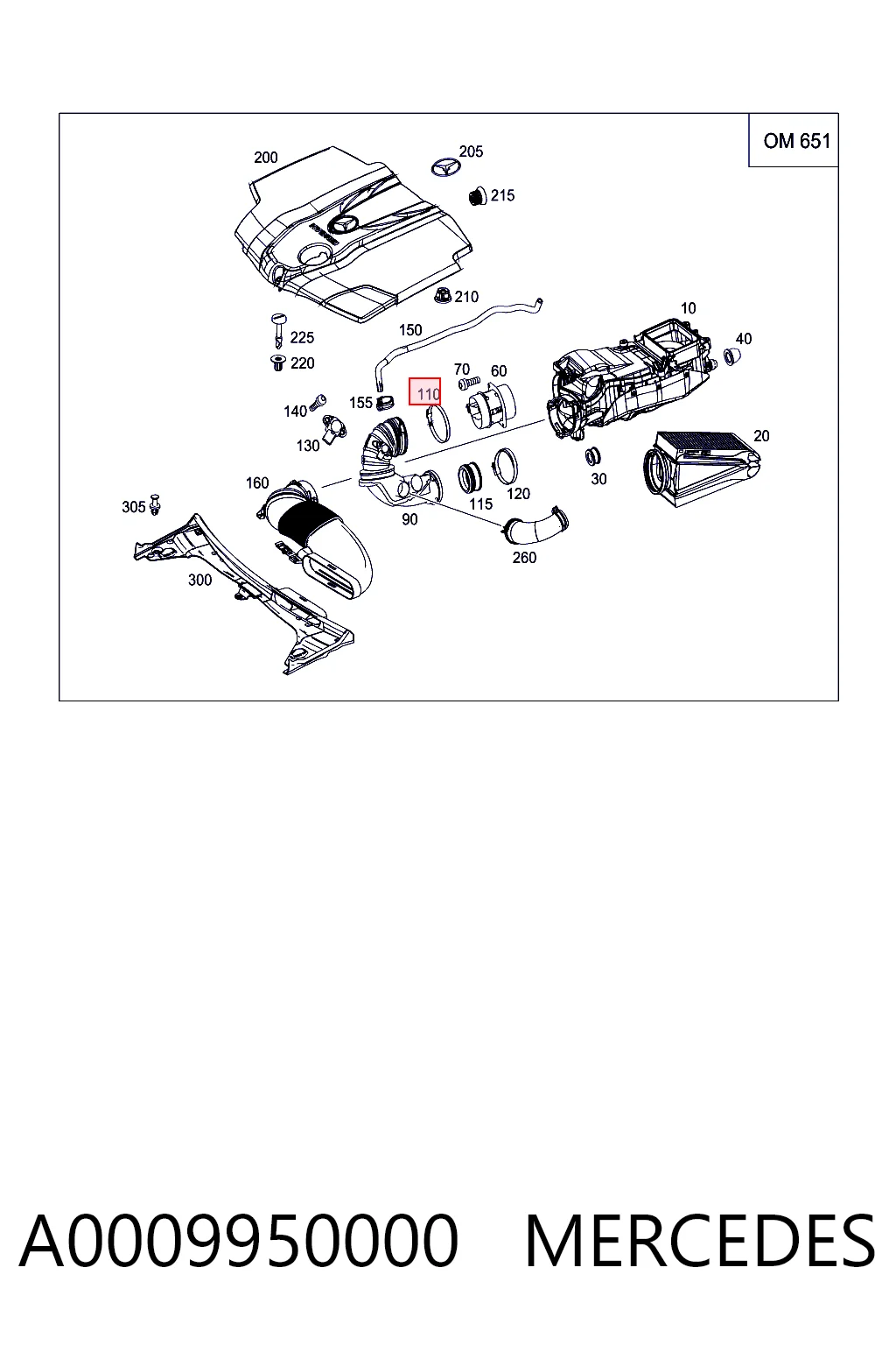 A0009950000 Mercedes