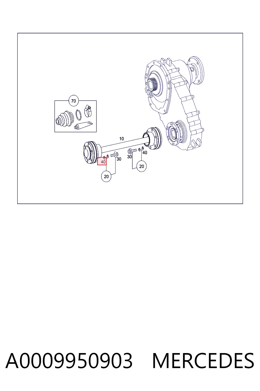 A0009950903 Mercedes