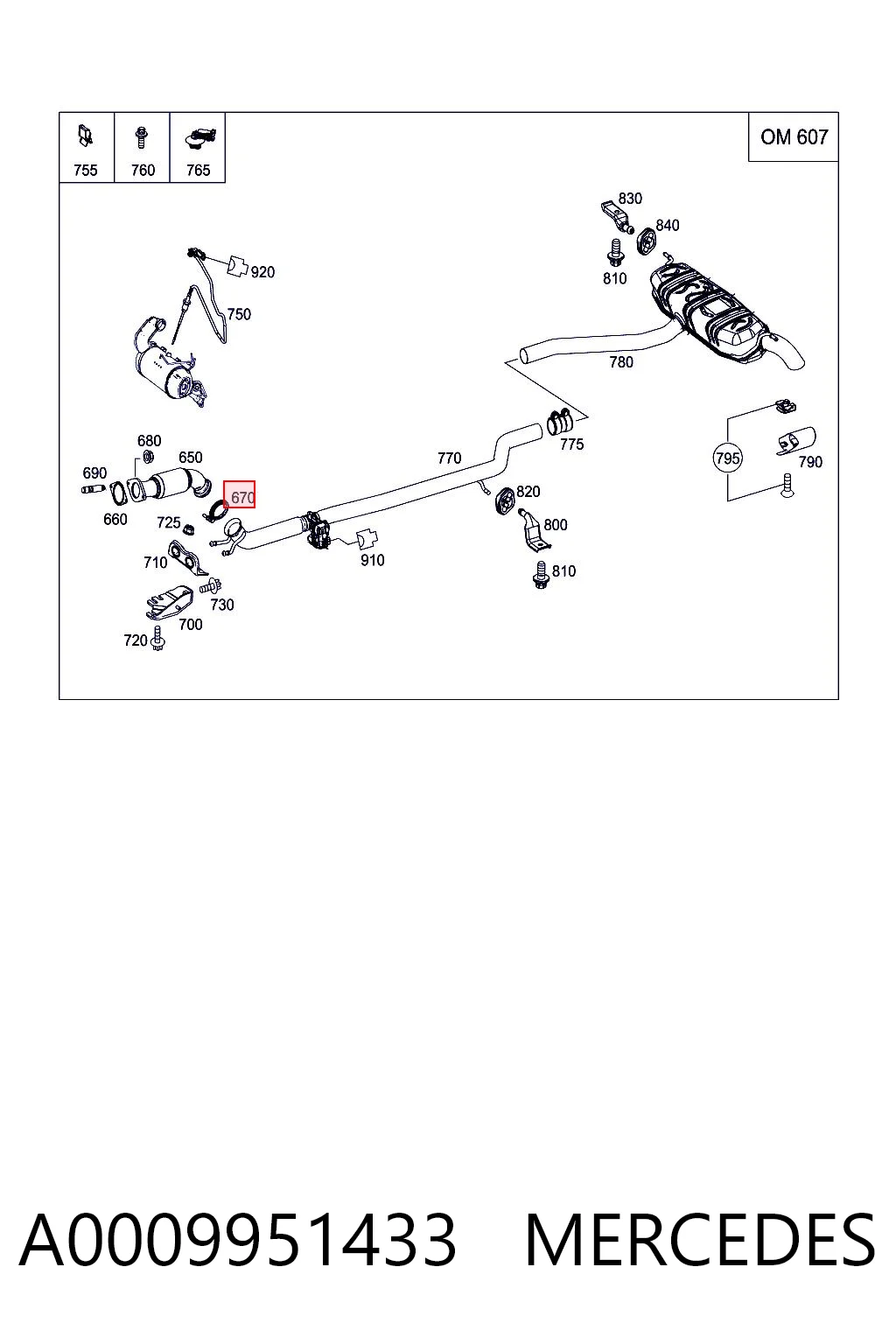 A0009951433 Mercedes