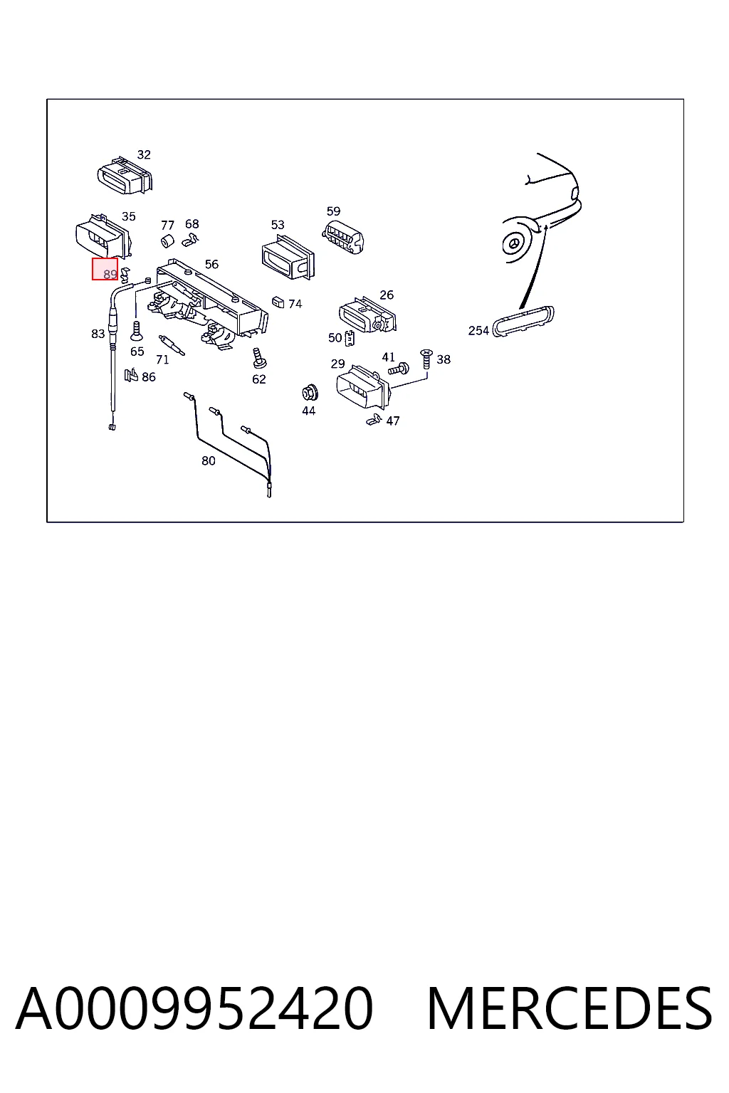 A0009952420 Mercedes