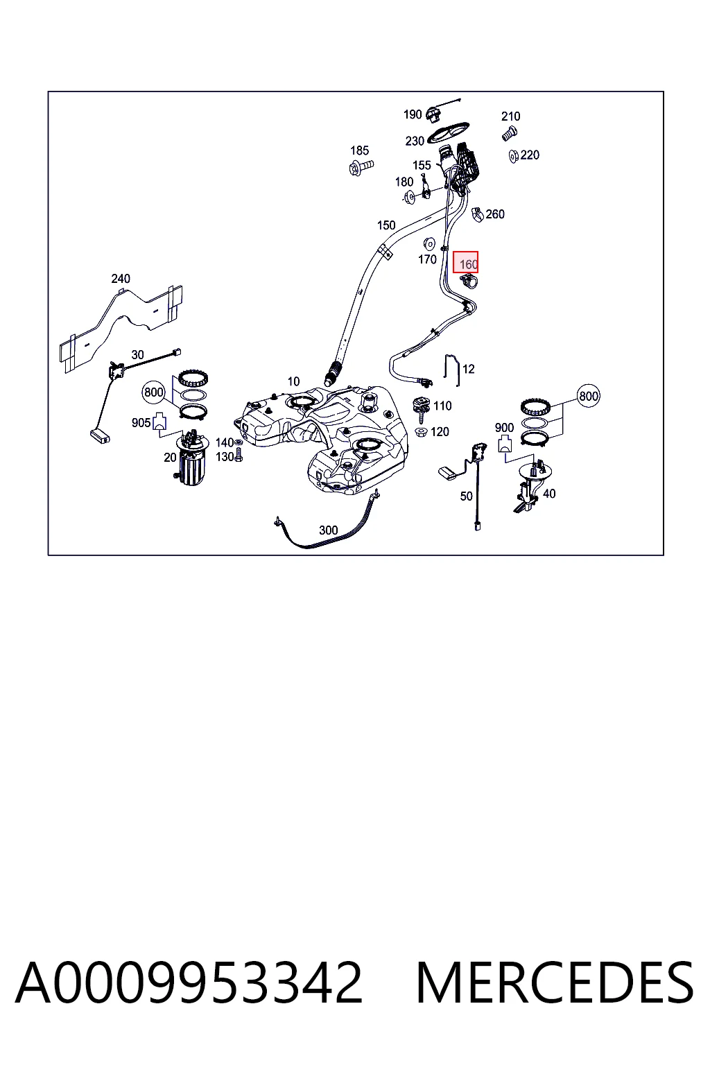 A0009953342 Mercedes