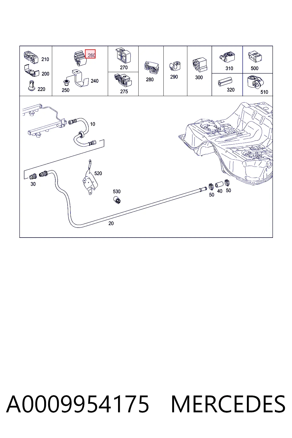 A0009954175 Mercedes