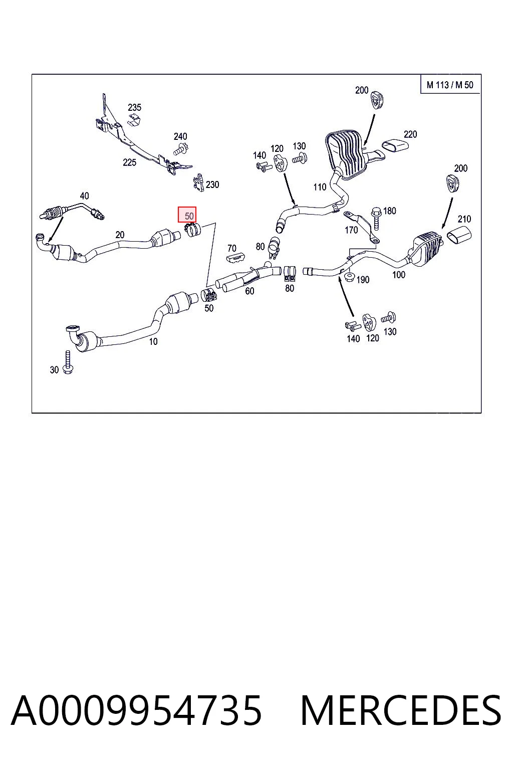A0009954735 Mercedes