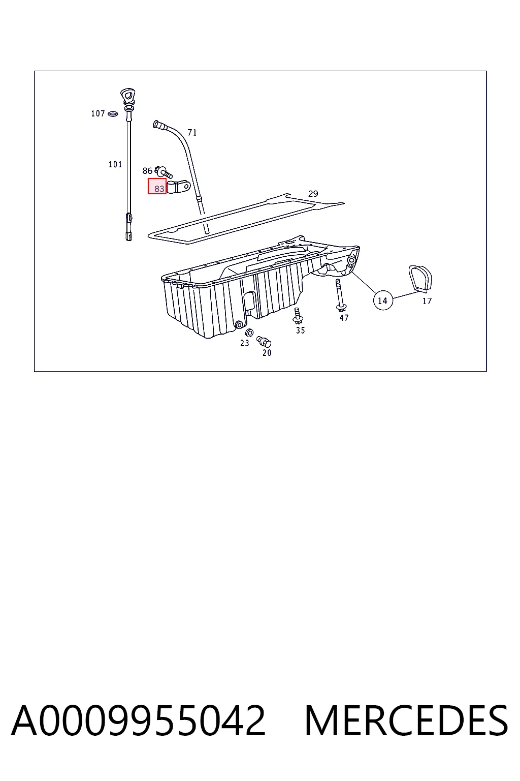 A0009955042 Mercedes