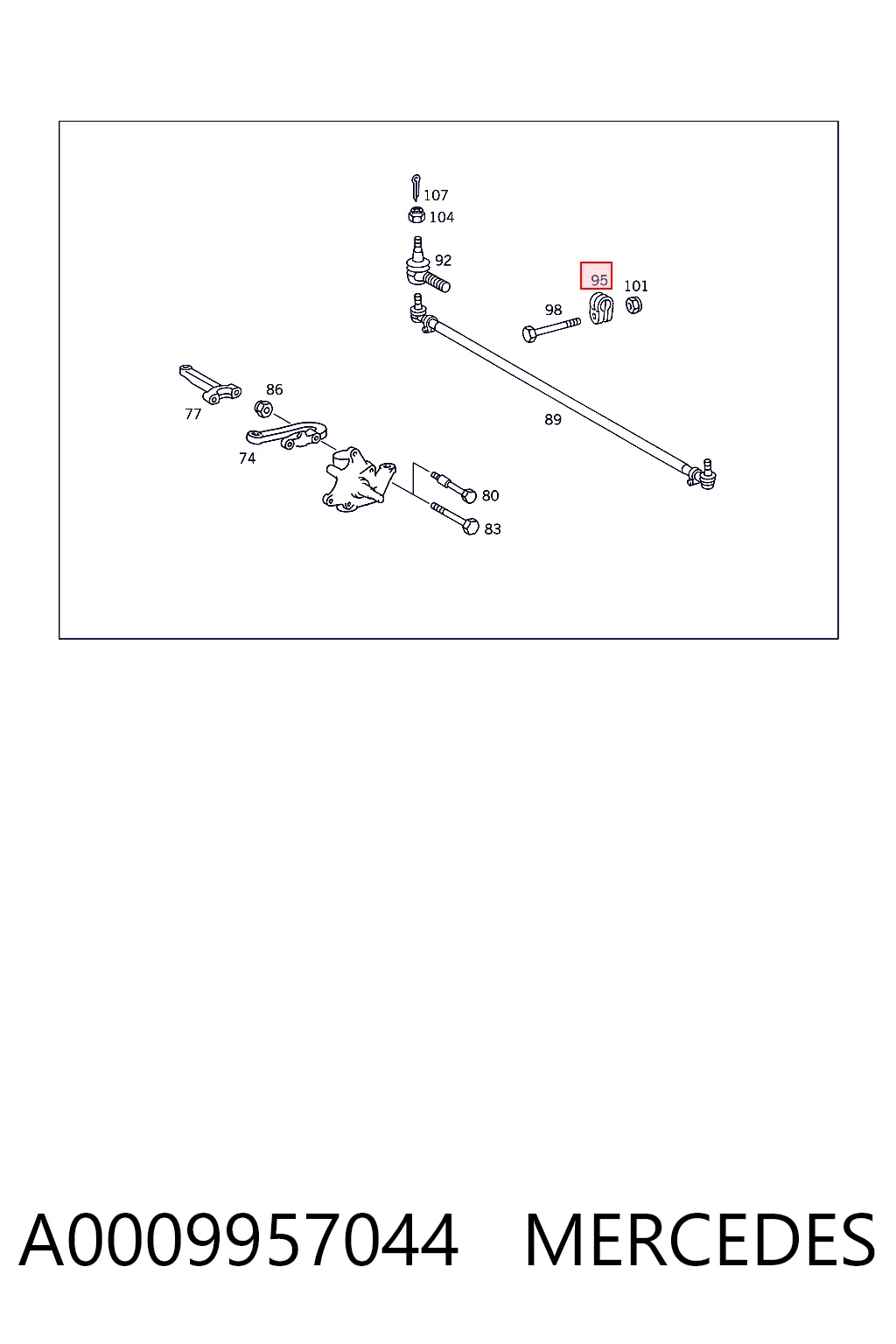 A0009957044 Mercedes