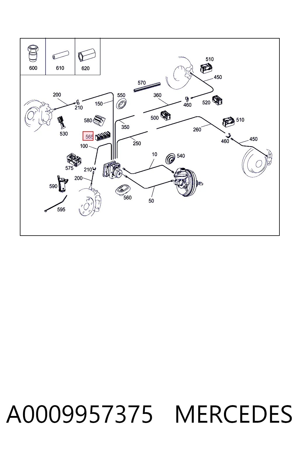 A0009957375 Mercedes