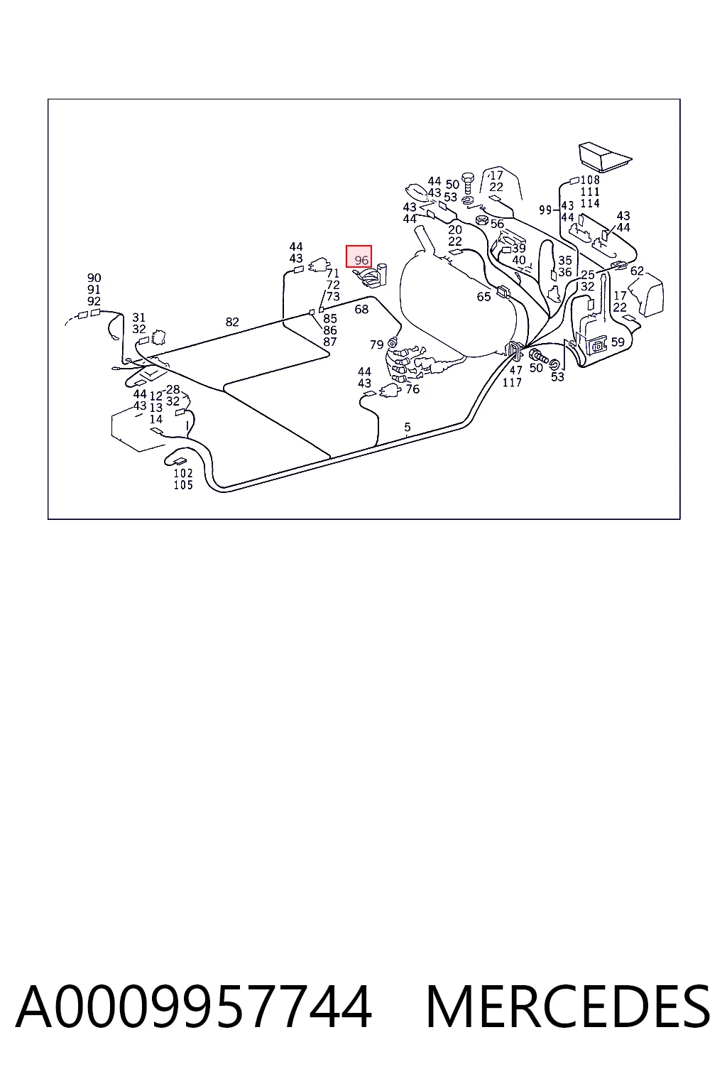A0009957744 Mercedes