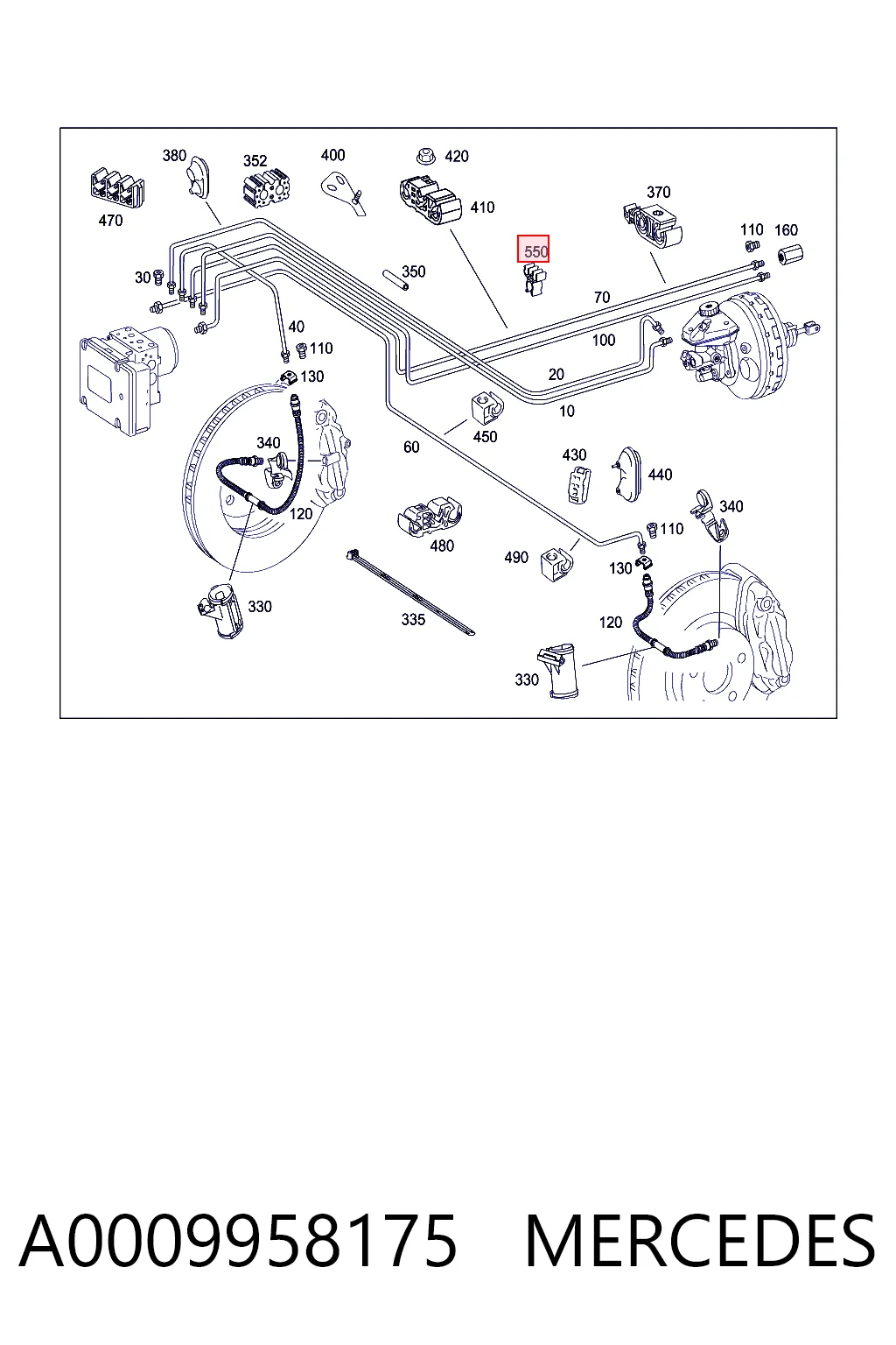 A0009958175 Mercedes