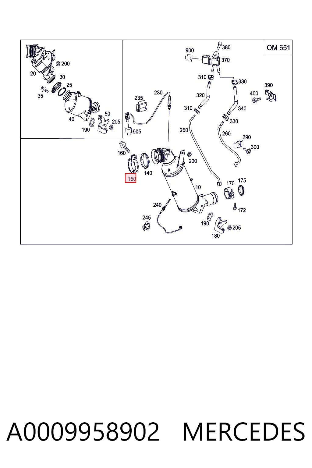 A0009958902 Mercedes